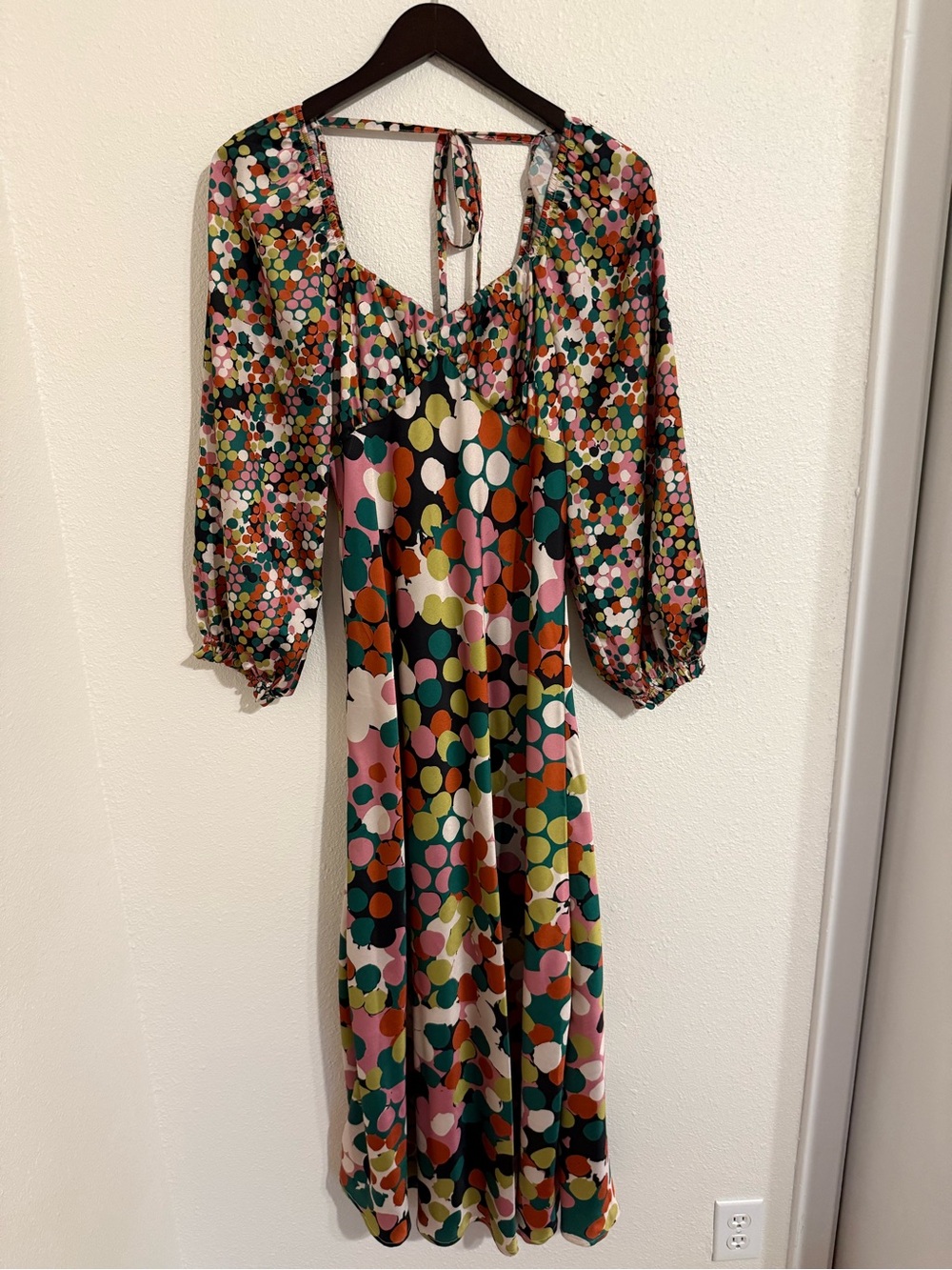 Anthropologie - Porridge - Colorful Polka Dot Midi Dress (S)